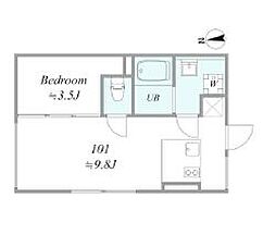 東京メトロ丸ノ内線 東高円寺駅 徒歩5分の賃貸マンション 4階1LDKの間取り
