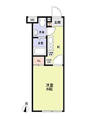 東京メトロ丸ノ内線 南阿佐ケ谷駅 徒歩5分の賃貸マンション 1階1Kの間取り