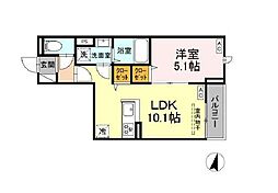 間取図画像 1LDK