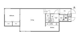 グランパセオ中野 1LDKの間取図画像