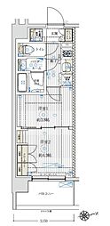 ブライズ中野哲学堂 2Kの間取図画像