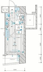MAINSTAGE八幡山 1Kの間取図画像