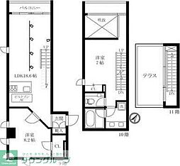 開洋館 1LDKの間取図画像