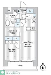 GOTEN武蔵小杉 2LDKの間取図画像