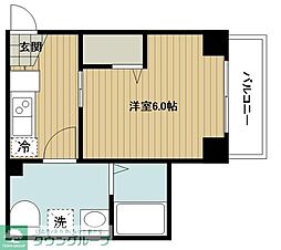 S-RESIDENCE妙蓮寺 1Kの間取図画像
