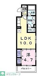 アークステラ 1LDKの間取図画像