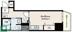 CourtTower新横浜 ワンルームの間取図画像