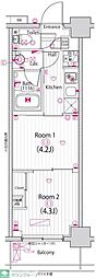 ガーラ雑色グランドステージ 2Kの間取図画像
