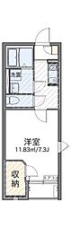 レオネクストコマオカ 1Kの間取図画像