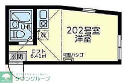 ユナイト新横浜ベルブリック ワンルームの間取図画像