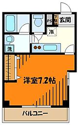 ラ・グラシューズ 1Kの間取図画像