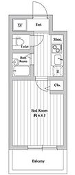 アドヴァンス・セキガ 1Kの間取図画像