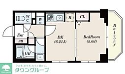 エムエー大口マンション 1DKの間取図画像