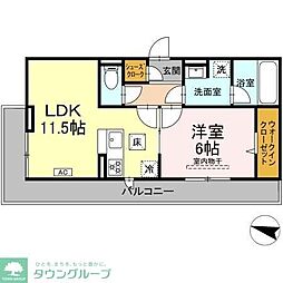 OGI 1LDKの間取図画像