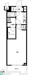 ルーブル武蔵中原伍番館 1Kの間取図画像