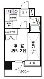 リバー・デイズ綱島 1Kの間取図画像