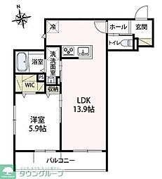 Vieuno N 1LDKの間取図画像