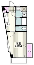 藤ビル 1Kの間取図画像