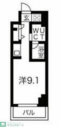 スパシエ東神奈川 ワンルームの間取図画像