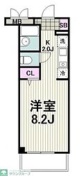 オーキッドレジデンス港北綱島アネックス ワンルームの間取図画像
