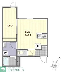ヴァンガードハイツ上板橋 1LDKの間取図画像