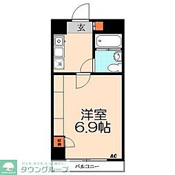 パレ・ドール文京第2 1Kの間取図画像