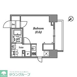 GRANPASEO新大塚 1Kの間取図画像