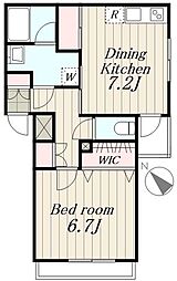 グラベル池袋WEST 4階1DKの間取り