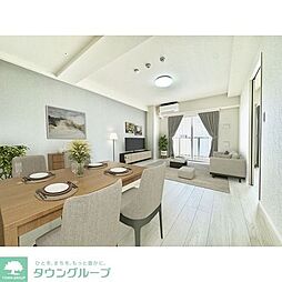 都電荒川線 小台駅 徒歩2分の賃貸マンション 7階2LDKのリビング/ダイニング