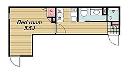 DUOMAISON中野桃園 1Kの間取図画像