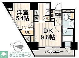 ParkAxis本郷の杜 1Kの間取図画像