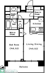 JR京浜東北・根岸線 蒲田駅 徒歩6分の賃貸アパート 10階1LDKの間取り