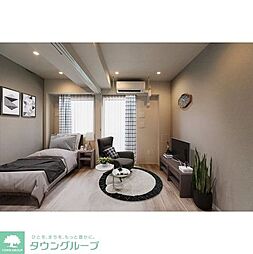 東急東横線 都立大学駅 徒歩4分の賃貸マンション 4階1DKのリビング/ダイニング