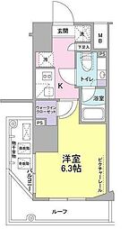 SIL西五反田 1Kの間取図画像