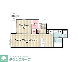 (仮称)大田区田園調布2丁目計画 1LDKの間取図画像