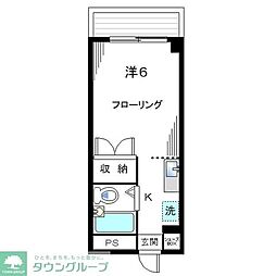 アメニティ・東松山・高坂1 1Kの間取図画像