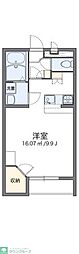 東武東上線 ふじみ野駅 徒歩11分の賃貸アパート 2階1Kの間取り