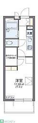 東武東上線 ふじみ野駅 徒歩10分の賃貸マンション 2階1Kの間取り