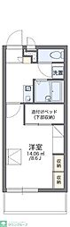 レオパレスサザンクロスB 1Kの間取図画像