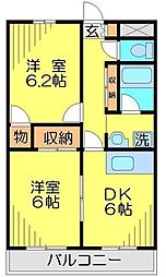 間取図画像 2DK