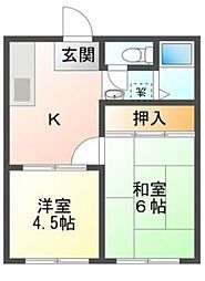 エクセレントハイツ 2Kの間取図画像