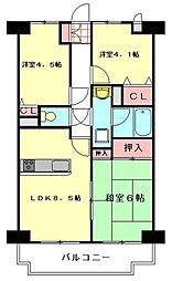 ライオンズマンション坂戸 3LDKの間取図画像