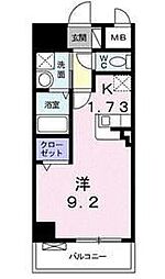 イルマーレ ワンルームの間取図画像