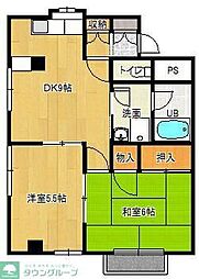 長峰ビル 2DKの間取図画像