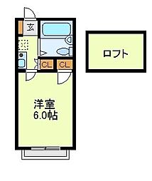 サーティ・ワン 1Kの間取図画像