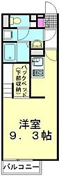 レオネクストグランツール 1Kの間取図画像
