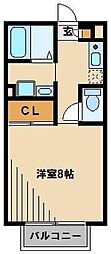 ソレアード・S 1Kの間取図画像