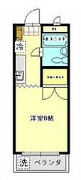 ハイライズ田中 1Kの間取図画像