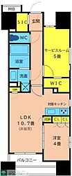 プレシス八王子レグリオ 1SLDKの間取図画像