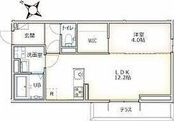 アヴニールルーチェ 1LDKの間取図画像